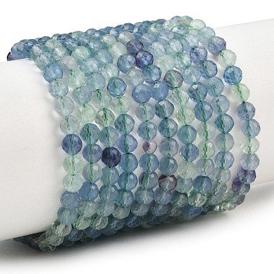 Natural Fluorite Beads Strands X-G-L662-A02-4mm-1