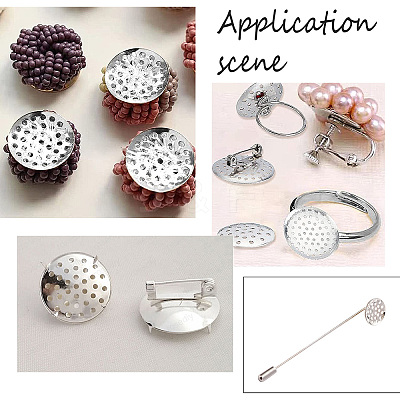 Iron Finger Ring/Brooch Sieve Findings IFIN-SC0001-34-1