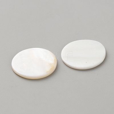 Natural Shell Disc Cabochons DIY-WH0888-873-1