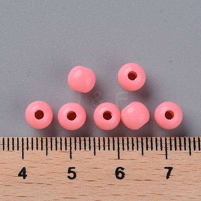 Opaque Acrylic Beads X-MACR-S370-C6mm-A04-1