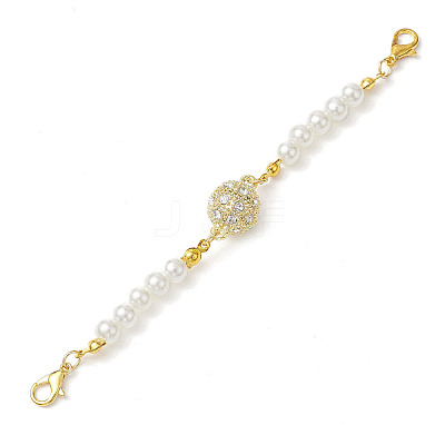 2Pcs 2 Styles Alloy Rhinestone Magnetic Clasps AJEW-JB01294-1