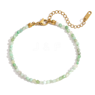 Natural Green Opal Beaded Bracelets for Women PW7848-3-1