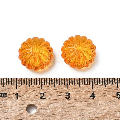 Autumn Theme Transparent Acrylic Beads X-PL712Y-5-1
