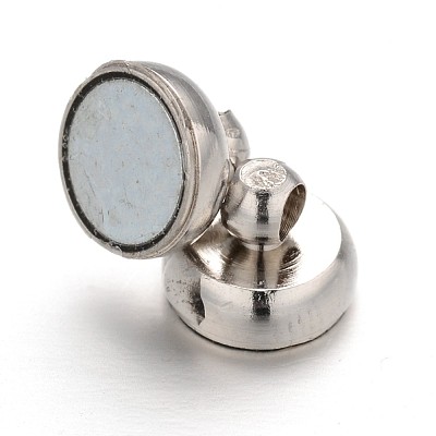 Brass Magnetic Clasps with Loops KK-H361-N-1
