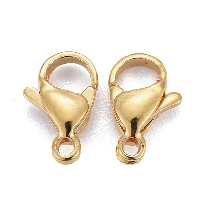 304 Stainless Steel Lobster Claw Clasps STAS-H352-01D-G-1