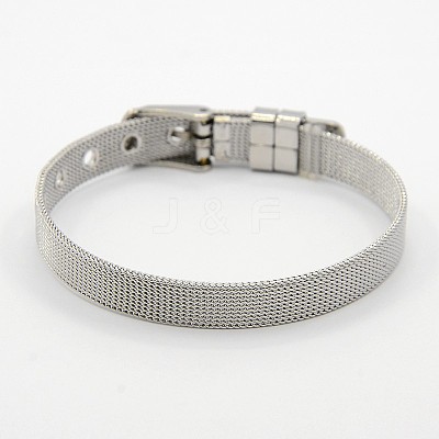 Tarnish Resistant Fashionable Unisex 304 Stainless Steel Watch Band Wristband Bracelets BJEW-F065G-01-1