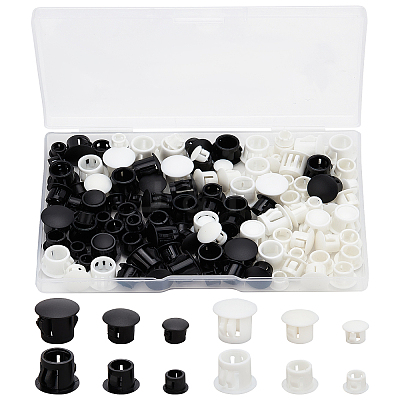 120Pcs 6 Style Plastic Hole Plugs FIND-GF0003-75-1