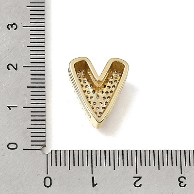 Brass Micro Pave Clear Cubic Zirconia Beads CU-CBAEEA8-16G-1