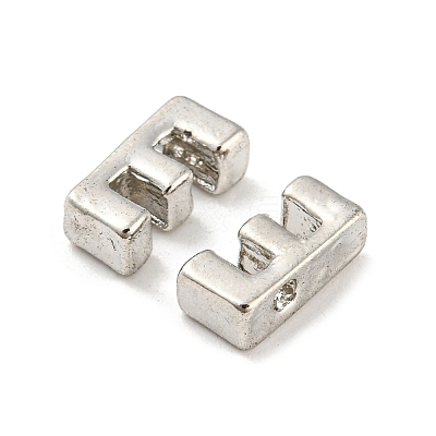 Platinum Plated Alloy Beads PALLOY-CJC0001-64P-E-1