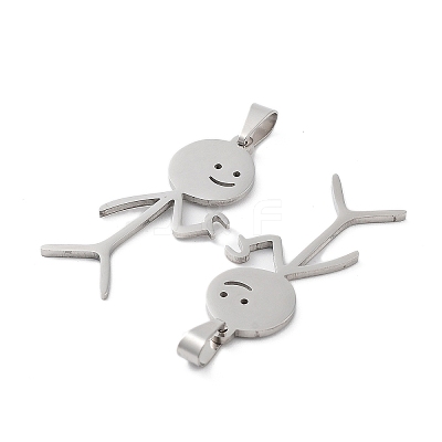 Non-Tarnish 201 Stainless Steel Pendants STAS-A090-01A-P-1