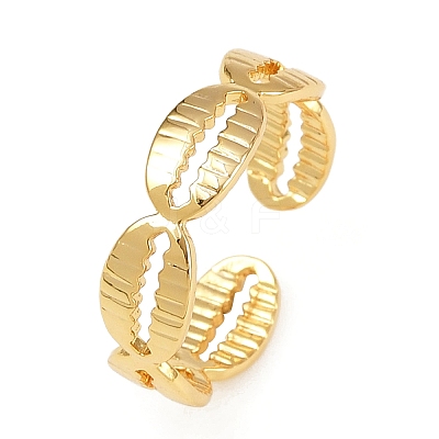 Brass Adjustable Cuff Rings for Women RJEW-B132-02A-G-1