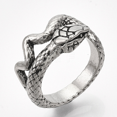 Alloy Cuff Finger Rings RJEW-T008-30AS-1