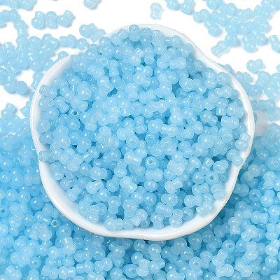 Transparent Colours Glass Seed Beads SEED-R001-01P-1
