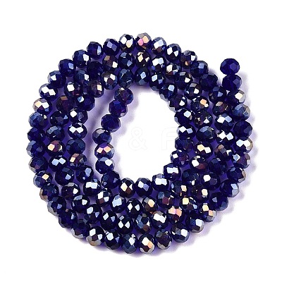 Electroplate Glass Beads Strands EGLA-A044-T4mm-B06-1