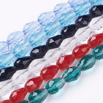 Glass Beads Strands GLAA-R024-11x8mm-M-1