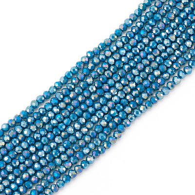 10 Strands Opaque Glass Beads Strands GLAA-TA0003-41-1
