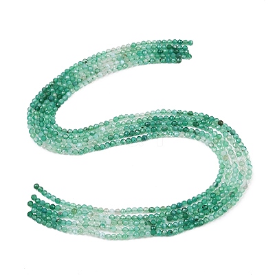 Natural Green Onyx Agate Beads Strands G-L633-A01-3mm-1