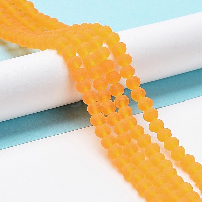 Transparent Glass Beads Strands X-EGLA-A034-T4mm-MD05-1