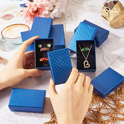 Rectangle Cardboard Paper Jewelry Box CON-TAC0015-01E-1