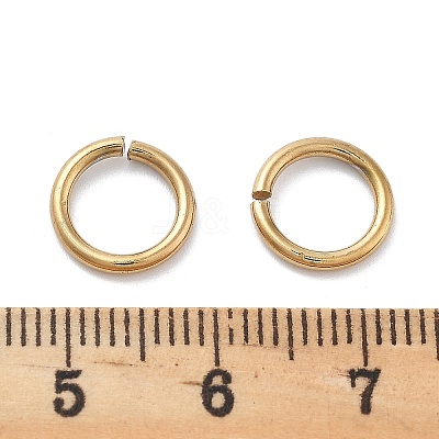 Ion Plating(IP) 304 Stainless Steel Open Jump Rings STAS-M081-02G-02-1