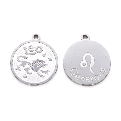 Non-Tarnish 201 Stainless Steel Pendants STAS-R106-07-1