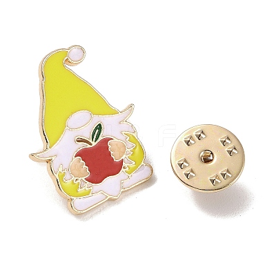 Teacher's Day Theme Rack Plating Light Gold Alloy Brooches JEWB-Z016-01KCG-07-1