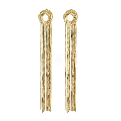 Brass Stud Earrings for Women EJEW-U050-01G-1