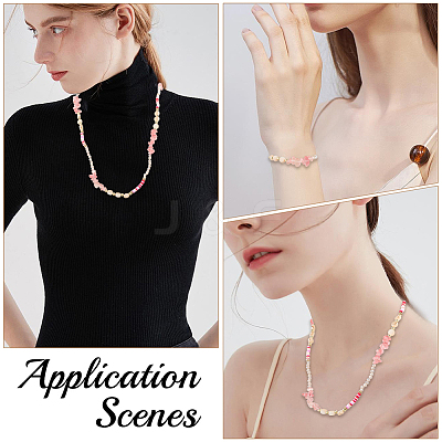 1Pc Polymer Clay with Alloy and Crystal Neck Strap for Eyeglasses AJEW-CN0005-04B-1