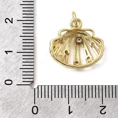 Brass Micro Pave Cubic Zirconia Pendants KK-H092-02B-G-1