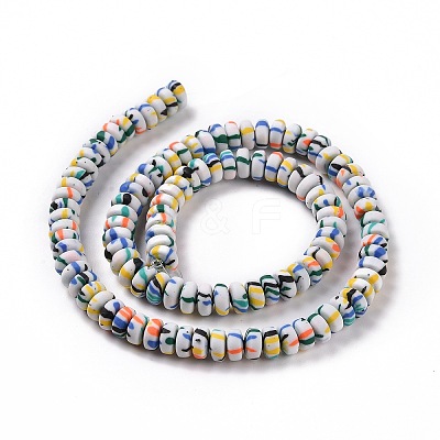 Handmade Polyester Clay Beads Strand CLAY-P001-02C-1