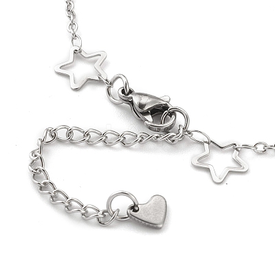 Tarnish Resistant 304 Stainless Steel Cable Chain Anklets X-AJEW-H104-06P-1