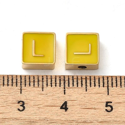 304 Stainless Steel Enamel Beads STAS-L022-293G-L-1
