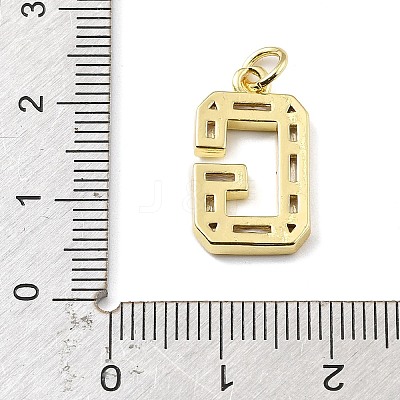 Brass Micro Pave Cubic Zirconia Pendants KK-V014-01G-07-1