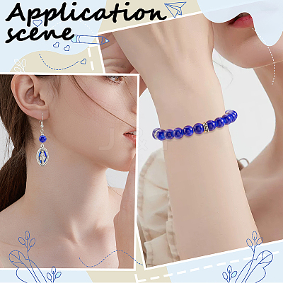3 Strands Baking Paint Transparent Glass Round Bead Strands DGLA-PA0001-02A-1