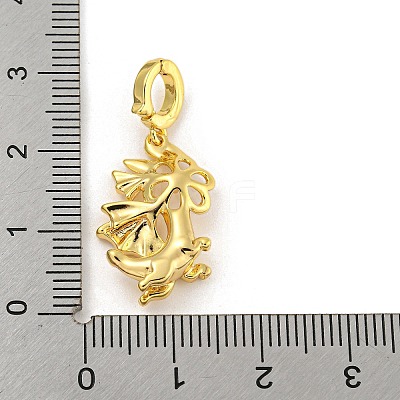 Long-Lasting Plated Brass Pendant Bails KK-O008-02B-G-1