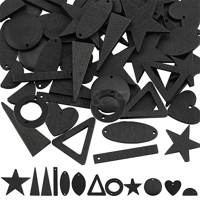 DIY Jewelry Making Finding Kit WOOD-PH0002-46-1