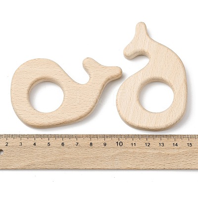 Natural Beech Wood Linking Rings WOOD-I017-05-1