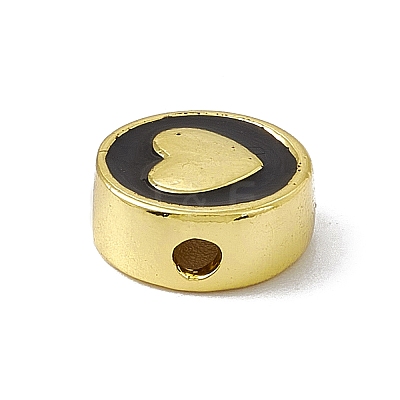Brass Enamel Beads KK-F814-06G-02-1
