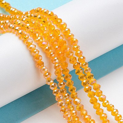 Electroplate Glass Beads Strands EGLA-A034-T2mm-B01-1
