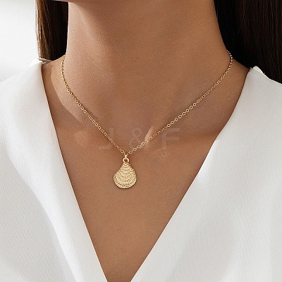 Summer Beach Alloy Pendant Necklaces for Women FS-WGAF64A-09-1