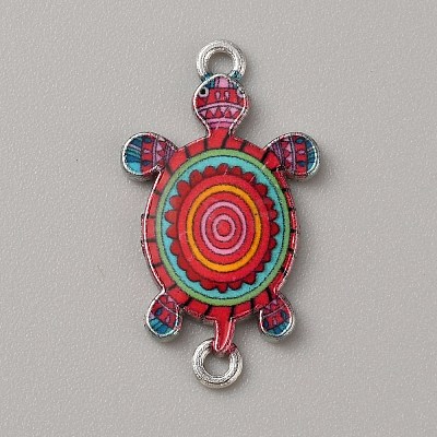 Alloy Enamel Connector Charms ENAM-WH0061-47L-1
