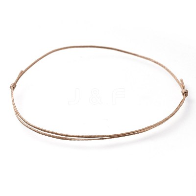 Adjustable Flat Waxed Polyester Cords Bracelet Making AJEW-JB00508-03-1