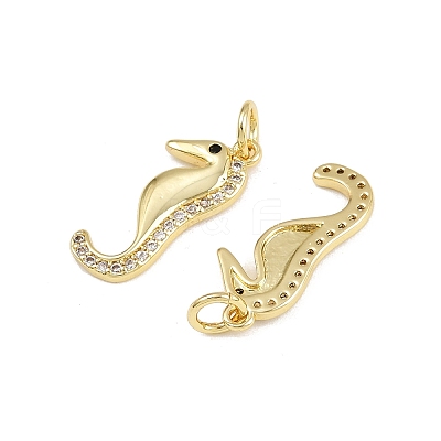 Brass Micro Pave Cubic Zirconia Pendants KK-A269-04B-G-1