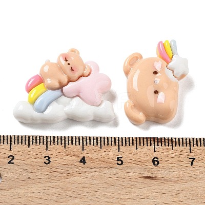 Opaque Resin Cabochons CRES-M029-02-1