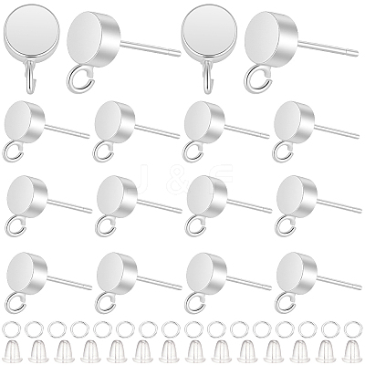 Brass Stud Earring Findings KK-CN0003-42S-1