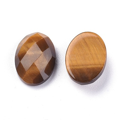 Natural Tiger Eye Cabochons G-G760-A06-1