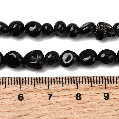 Natural Black Onyx Beads Strands G-P601-A16-02-1