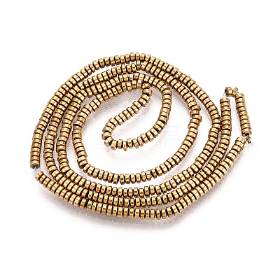 Electroplate Non-magnetic Synthetic Hematite Beads Strands G-T114-49G-1
