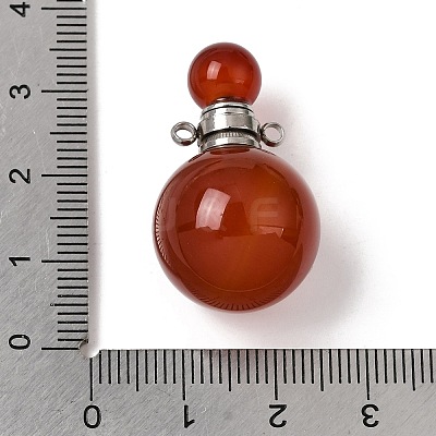Natural Carnelian Perfume Bottle Pendants GG-CBA7610-02P-02-1