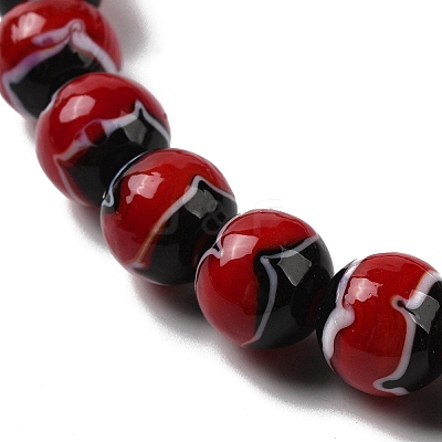 Handmade Lampwork Beads Strands LAMP-P062-02A-1